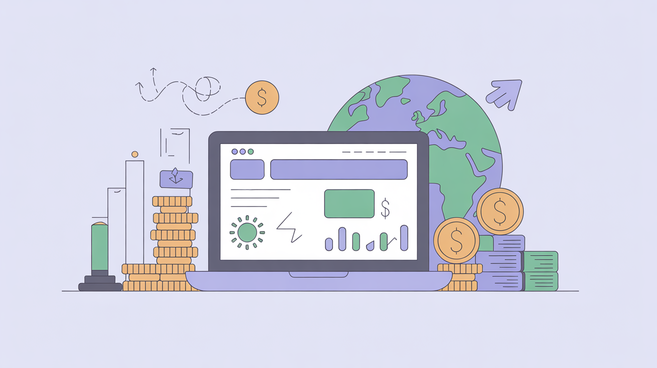 Illustration showing best freelancing niches and remote job opportunities in 2026