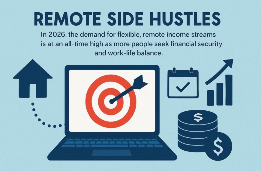 remote side hustles infographic
