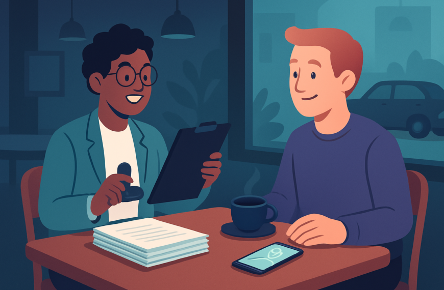 mobile notary with client