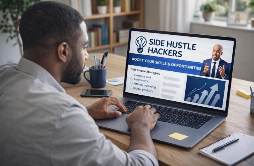 Entrepreneur taking an online course