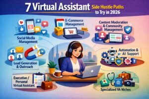 virtul assistant side hustle paths